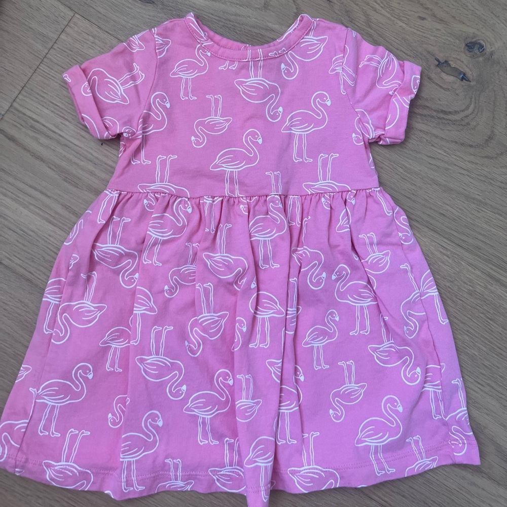 Carter's Pink Flamingo Dress